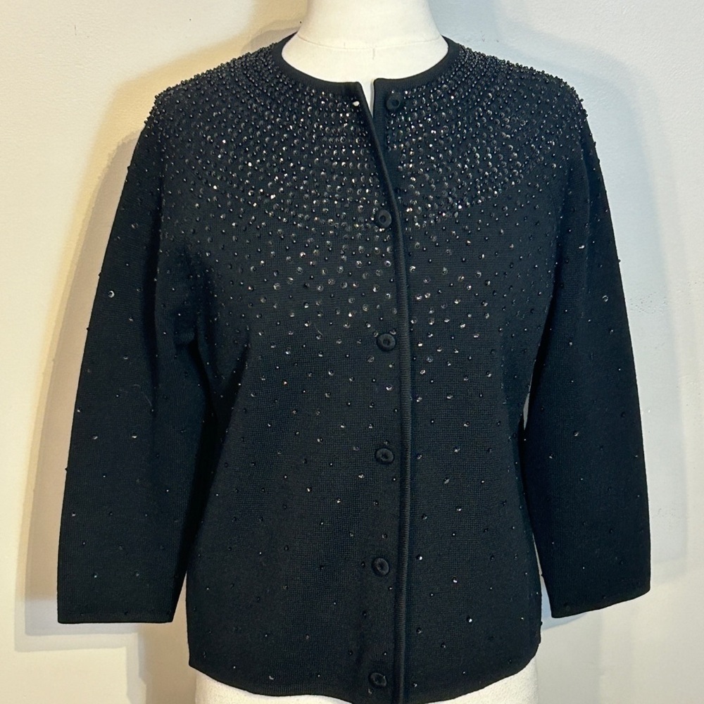 Vintage Sequin and Beaded Cardigan - circa 1950's or 1960"s Size S/M